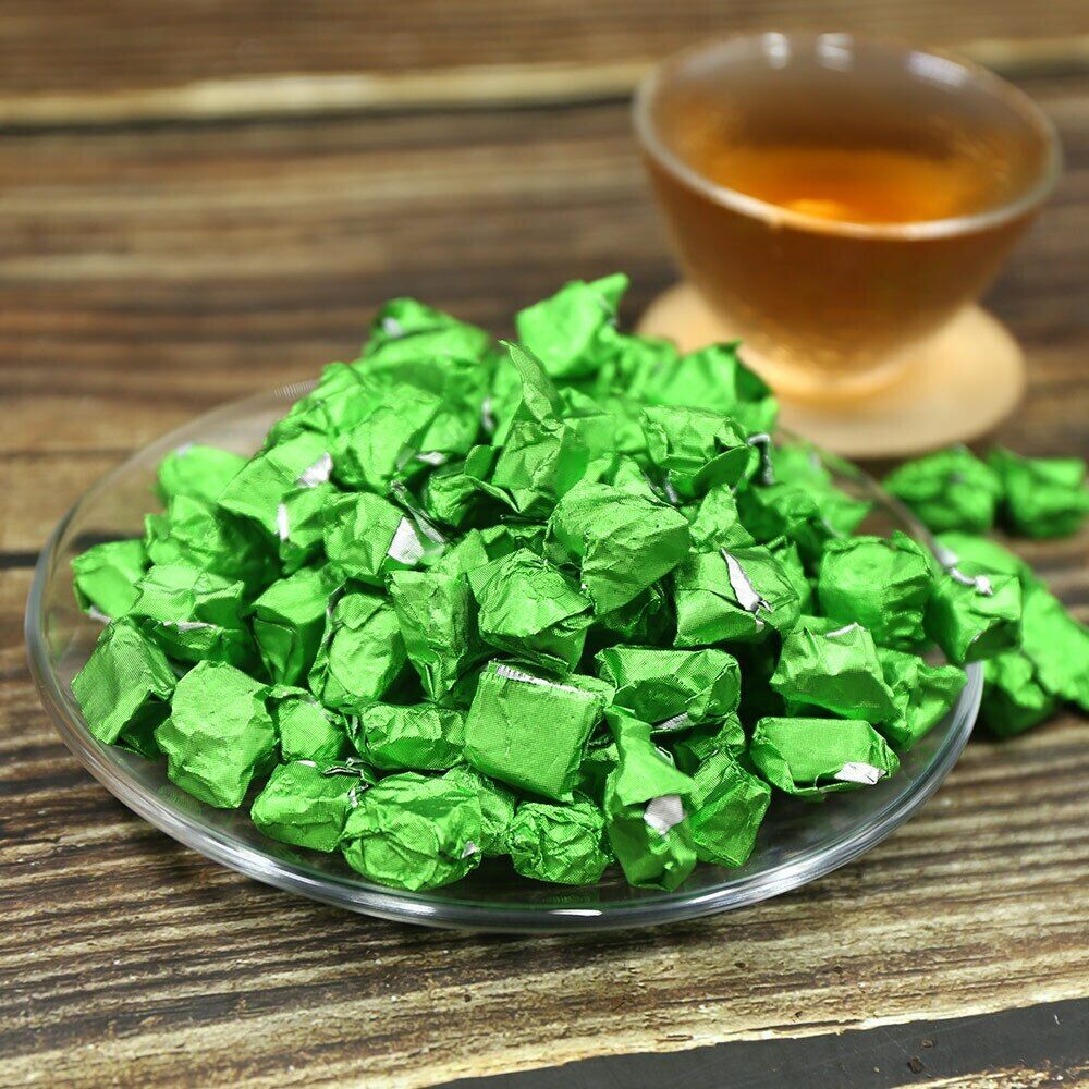 Raw Puer Resin Green Foil Packing High Quality Shen Puerh Tea Cream Cha Gao