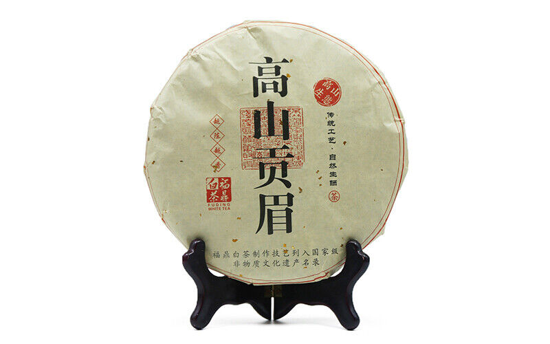350g Bai Cha Chinese Fuding White Tea High Mountain Gong Mei Shou Mei Cake Main image