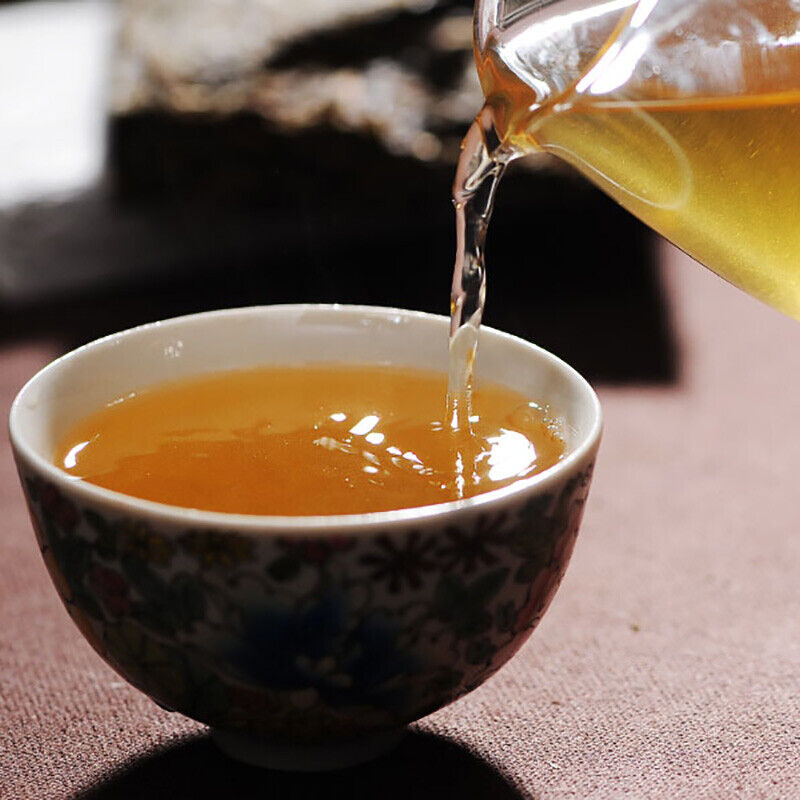Pu Zi Wei Mengku Ba Nuo Old Leaves Old Tree Huang Pian Pu Er Raw Tea Brick 500g