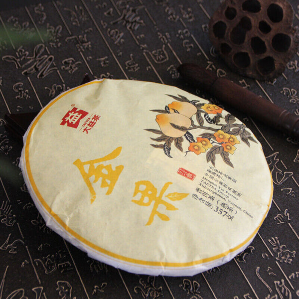 Gold Fruit Menghai Dayi Tea TAETEA Puerh Shu Puer Ripe Pu-erh Tea 357g