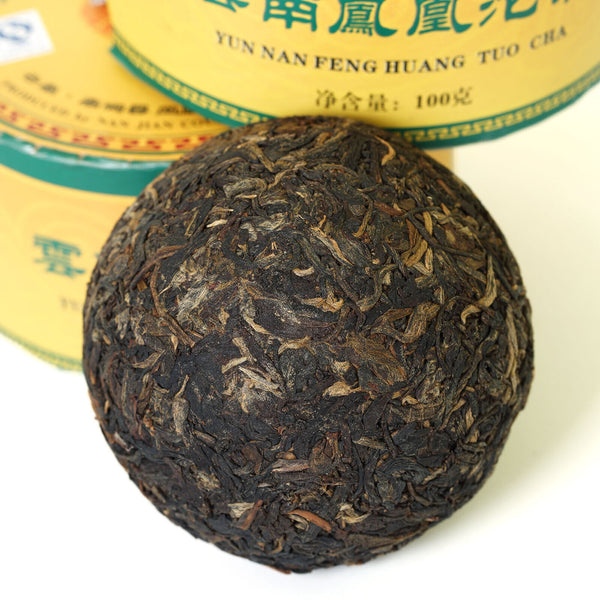 Year Yunnan Puer Pu'er Puerh Tea Aged Phoenix Tuocha Cake Boxed Raw Pu-erh