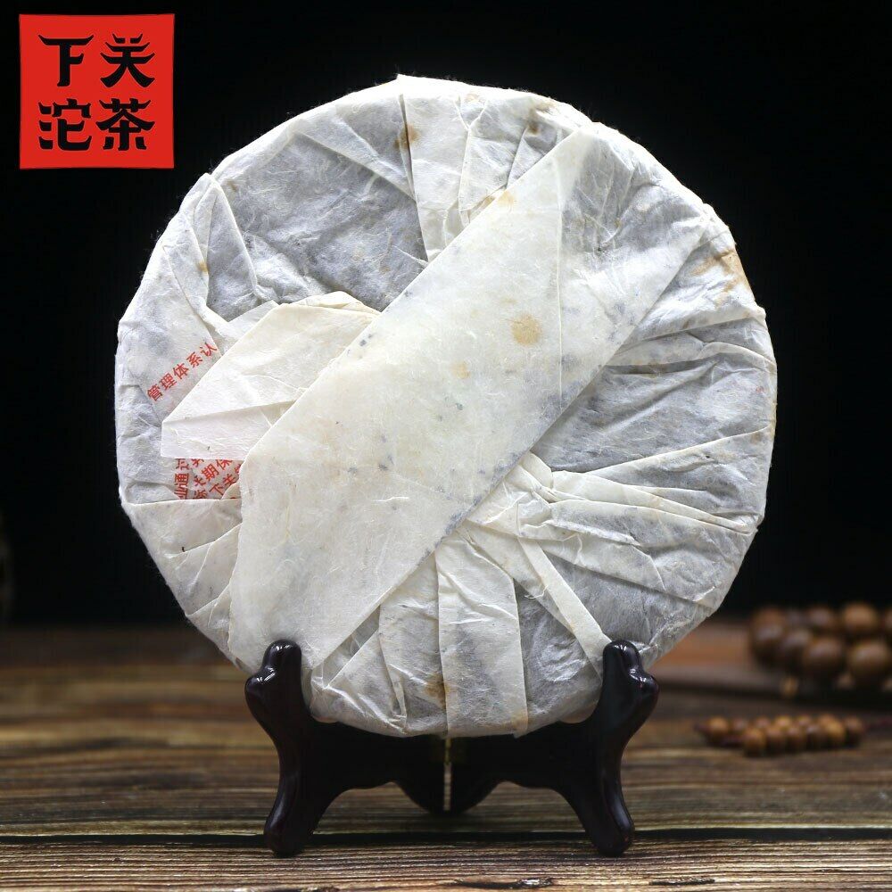 Since 1902 Puercha Health Care 357g Top Xiaguan Shen Puer Cake Bulang Old Tree Secondary image