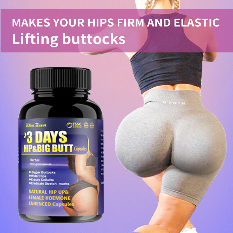 3 Days HIP & BIG BUTT  Enlargement Hip Firming Capsules X 1/2/3 Bottles Main image