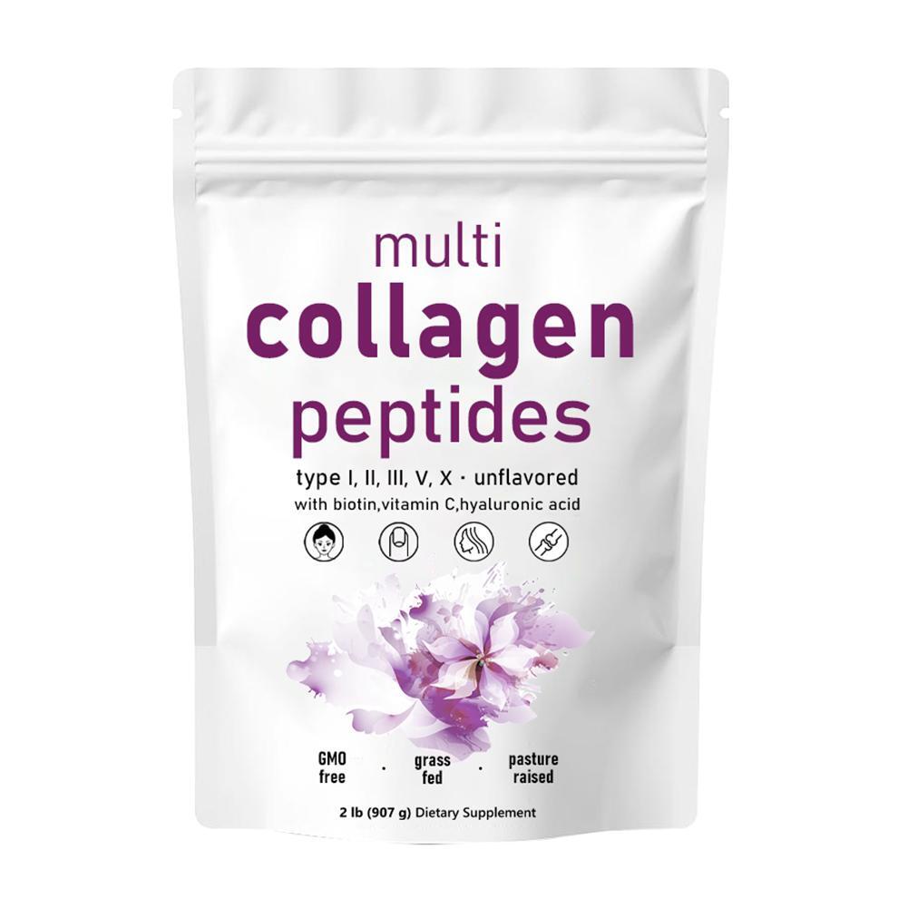 Premium Multi Collagen Peptides Powder - Hydrolyzed (Type I, II, III, V, X)