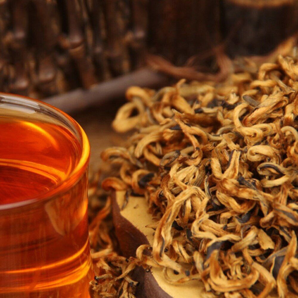 /Dianhong Honey Fragrant Golden Bud Black Chinese Tea Red Tea 100gbox