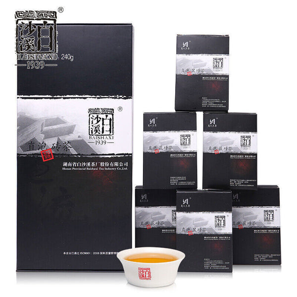 Fucha Anhua Dark Tea Fu Brick 240g Hunan Baishaxi Direct Drinking Brick Tea