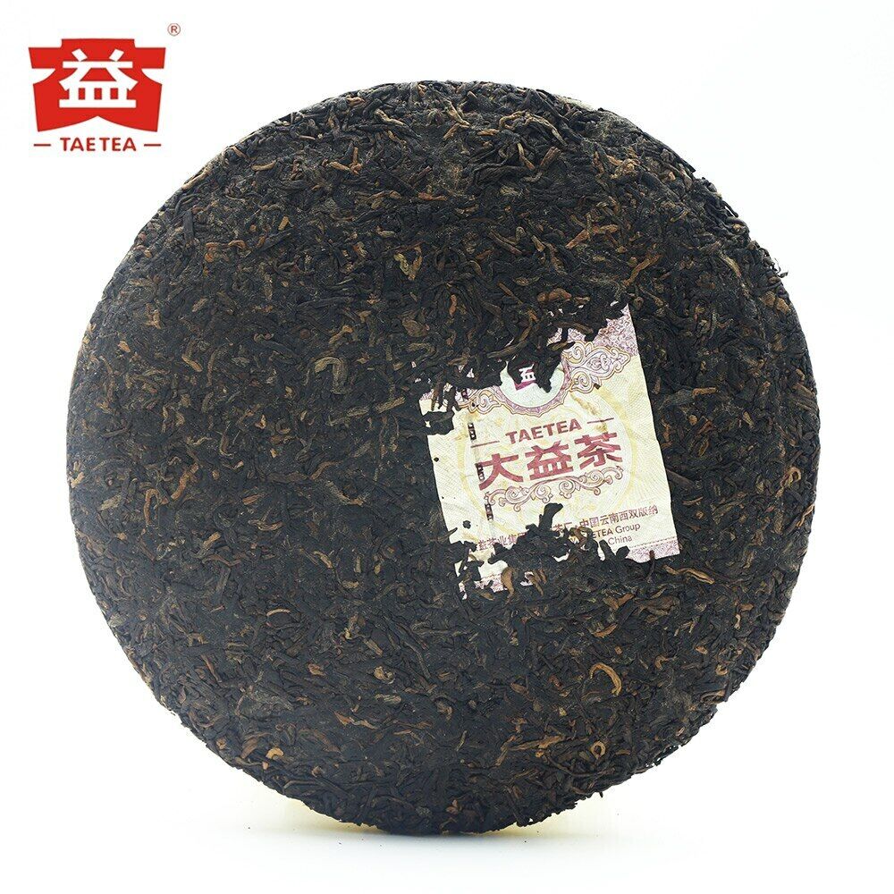 TAETEA Chinese Shu Puerh Tea 7592 Chi Tse Beeng 1801 Ripe Puer 357g
