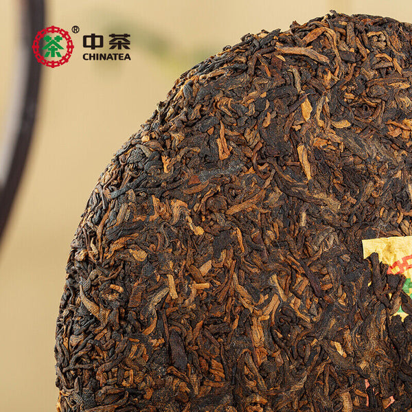 CHINATEA Brand Jin Hao Yu Lian Pu-erh Tea Cake 357g Ripe Palace Pu'er 357g