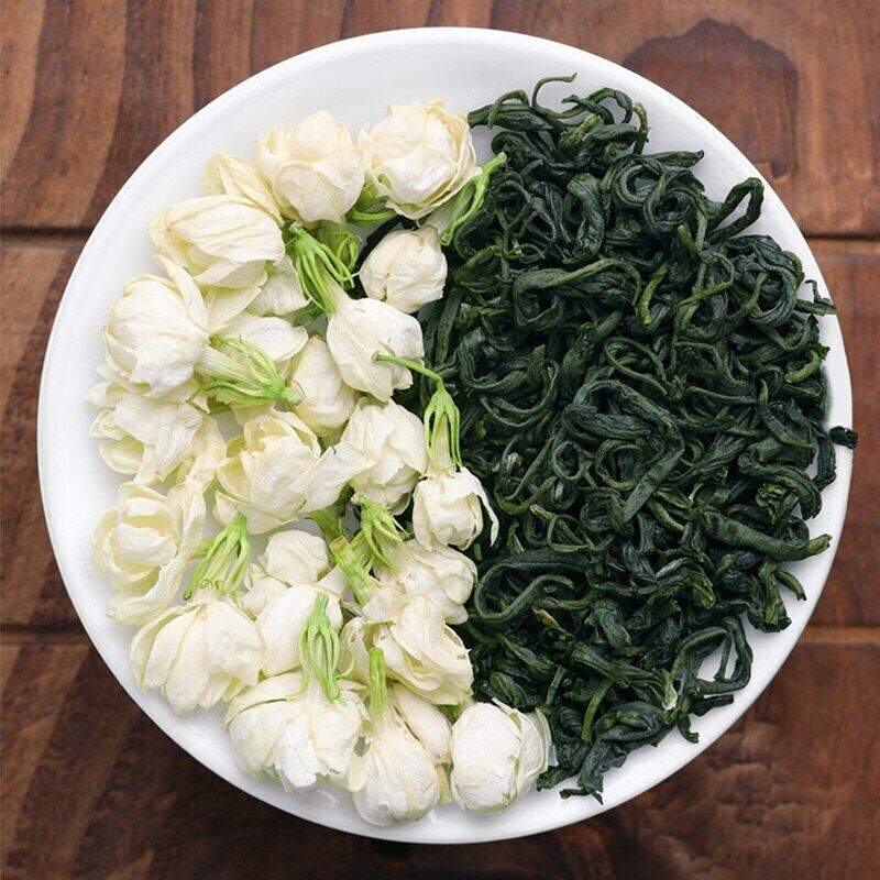 /Jasmine Green Tea Loose Leaf Jaszmine with Piluochun for Beauty 125g Secondary image