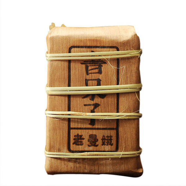 Lao Man E Pu-erh Tea Brick Ancient Tree Yellow Slice Ripe Puer Pu'er Tea 500g