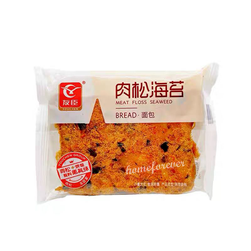 Youchen Meat Floss Seaweed Toast Breads 1000g Chinese Food 中国零食友臣肉松海苔吐司乳酪手撕面包 Secondary image