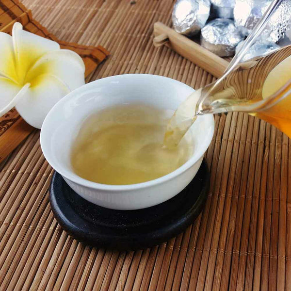 /Yr Mini Shen Puerh Silver Tin Foil Packing Tuocha Raw Puer Tea 75g