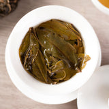 357g Yiwu Raw Puerh Tea Cake Tianmen Mountain Aobor Pu-erh Shengcha Pu'er Tea