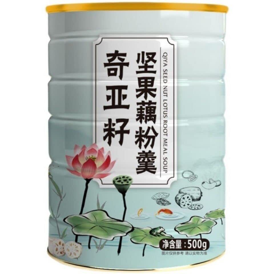 Sweet Scented Chia Seed Nut Lotus Root Starch Soup, Meal Substitute Powder 500g Secondary image