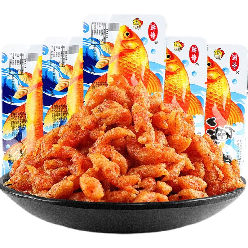 10 bags of Lucky fish cool spicy strip vegetarian Chinese snack gift 10袋万幸鱼酷辣条素食 Main image