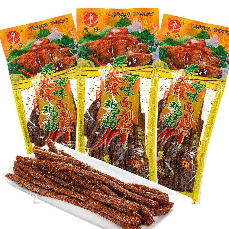 HOT Chinese Spicy Strips Chicken Tendon Spicy Strips 172g/Pack