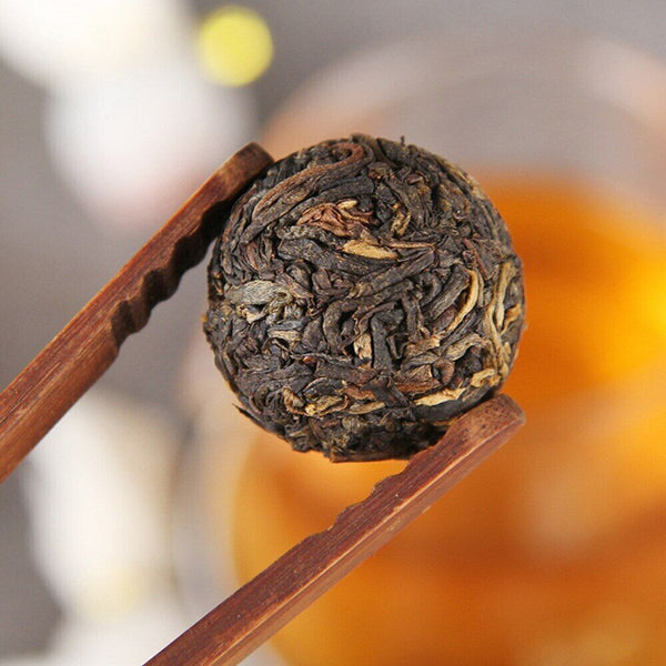 TeaYunnan Wild Tree Black Tea Barren Mountain Handmade Dragon Pearl 100g