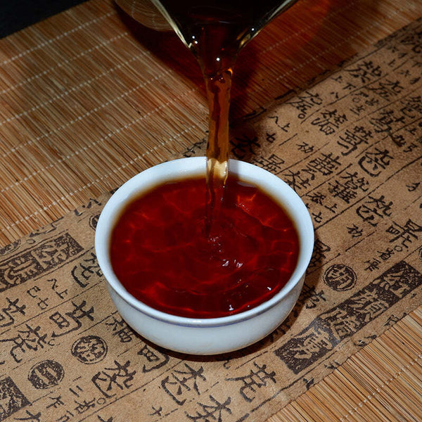 357g Yunnan Puerh Ripe Tea Golden Needle Cooked Pu-erh Tea Cake Pu'er Black Tea