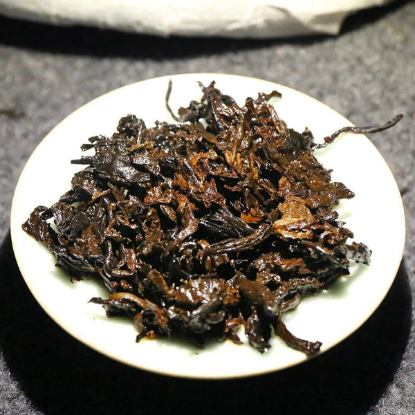 Yunnan Ripe Puerh Chen Xiang Hong Yin Shu Puer Cake Tea 357g