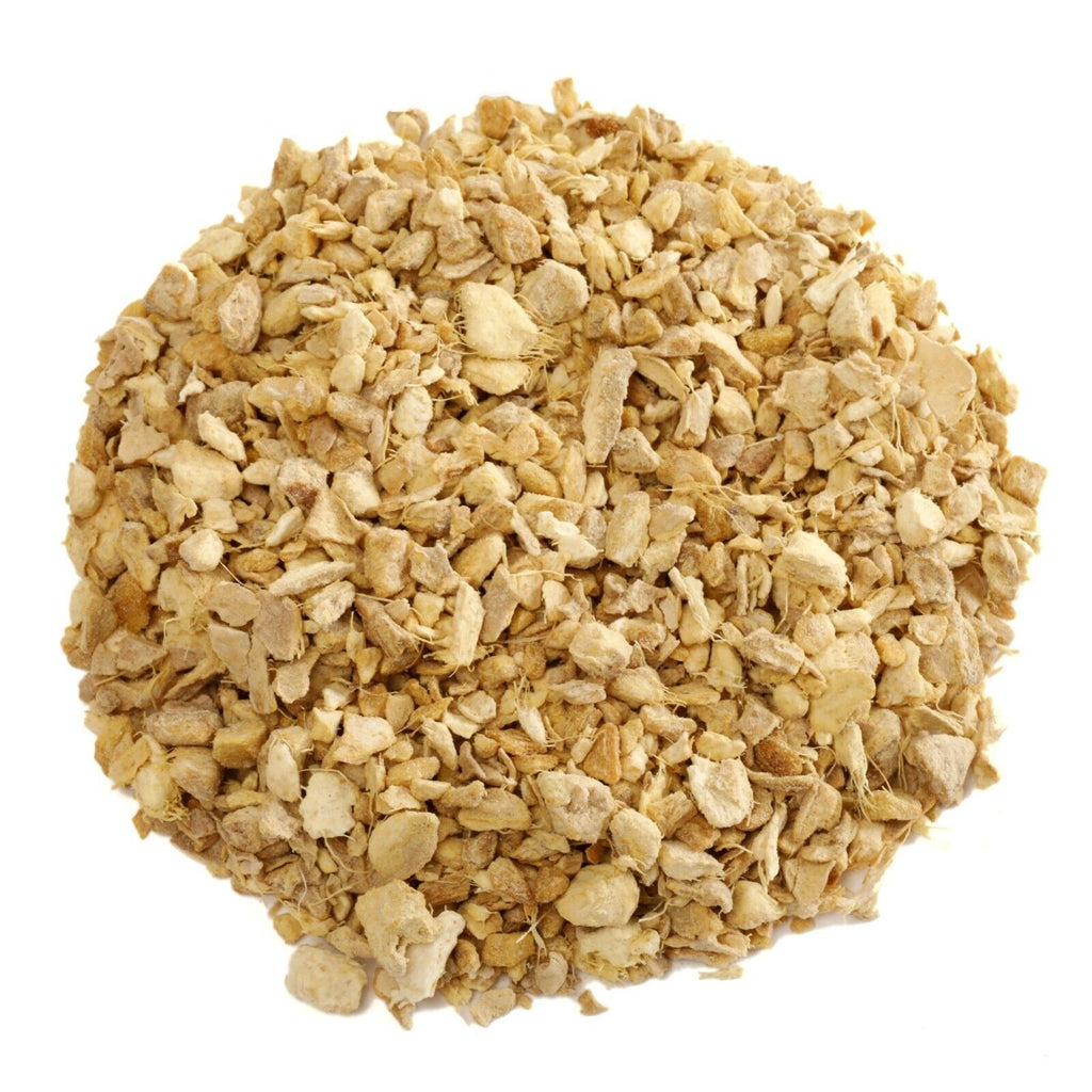 A-Grade Ginger Root Dried Cut Tea Infusion, Premium Quality