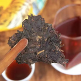 357g Yiwu Puerh Ripe Tea Cake Yunnan Pu'er Cooked Tea Organic Pu-erh Black Tea