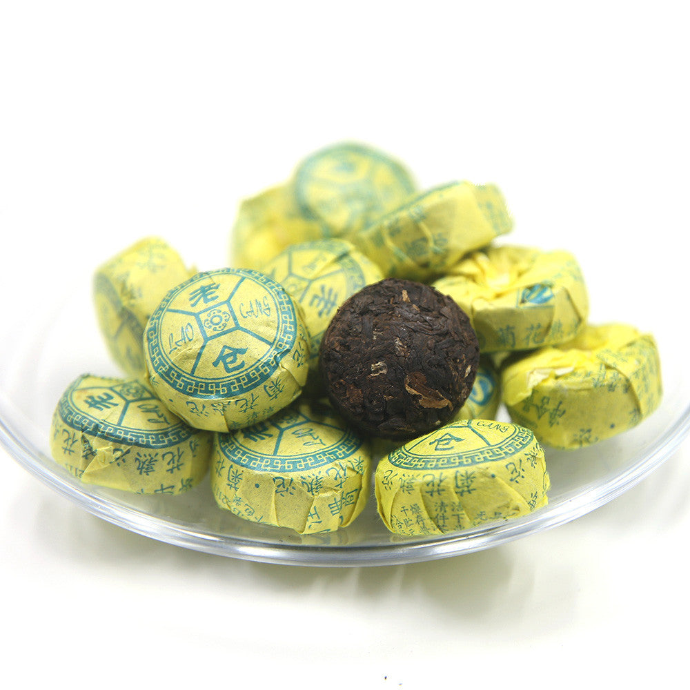 Yunnan Tuocha Tea Chrysanthemum Aroma Ripe Mini Pu Erh Tuo Cha Tea Laocang 2015