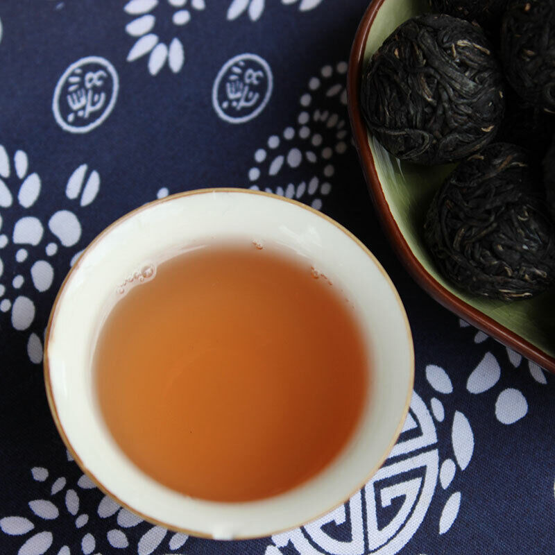 Jing Mai Zi Juan Long Zhu Pu-erh Tea Tuo 250g Raw Puer Tea Pu'er Purple Leaf