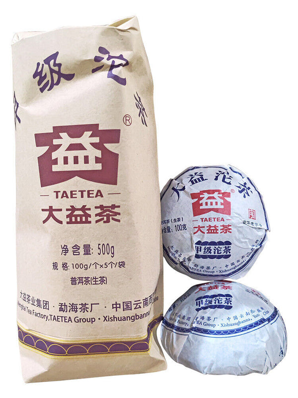 TAETEA Year Menghai Dayi Jia Ji Tuo Cha Pu-erh Tea Tuo Raw Pu'er Tea 500g