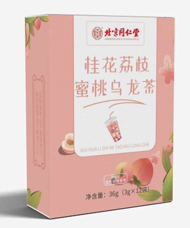 同仁堂内廷上用桂花荔枝蜜桃乌龙茶 桂花荔枝养生茶36g TongRenTang Osmanthus, Lychee and Peach Tea