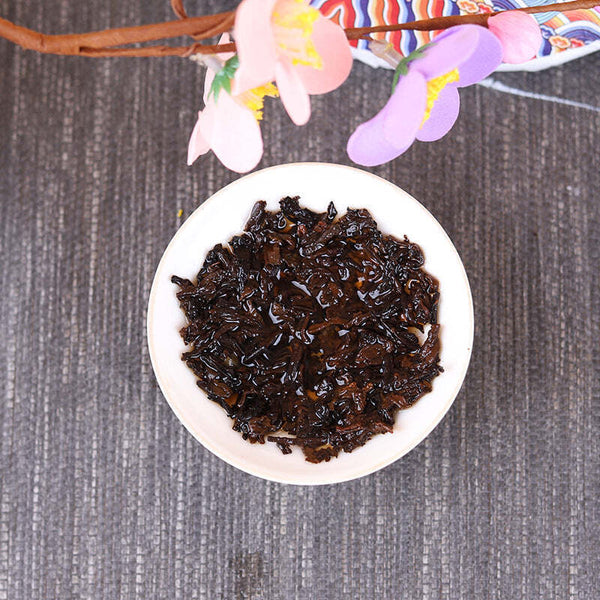 357g Yunnan Pu'er Ripe Tea Banzhang Golden Bud Pu-erh Tea Cake Chinese Puerh Tea