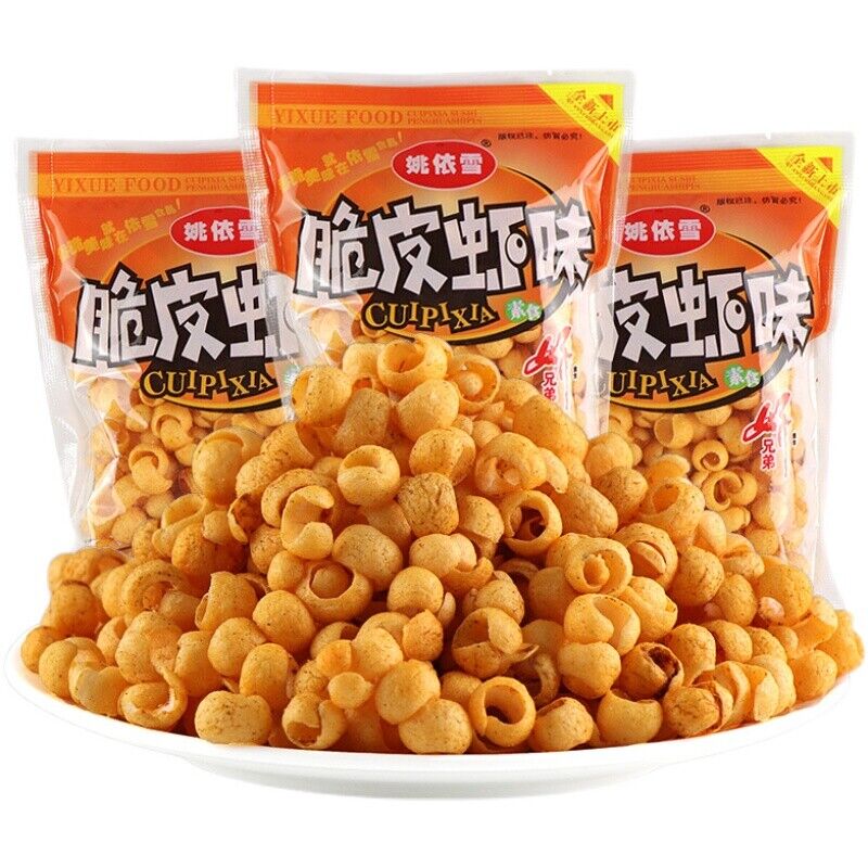 10/20/30 Bag of crispy shrimp snack Puffed latiao casual snack 脆皮虾零食膨化辣条 Main image