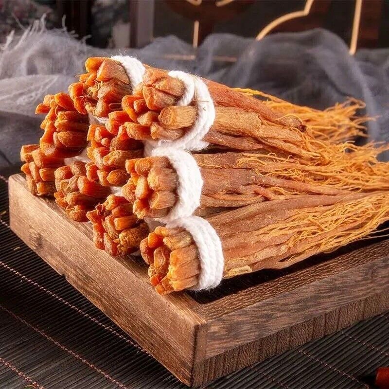 Puer Red Ginseng Roots Changbaishan Panax Ginseng Root Chinese Herbal Herbs Secondary image