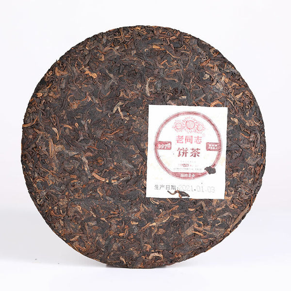 Old Comrade Shu Puer Tea LaoTongZhi 9978 Batch 211 Haiwan Ripe Puer 357g