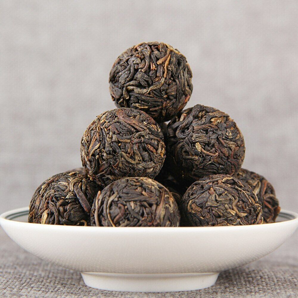 TeaYunnan Wild Tree Black Tea Barren Mountain Handmade Dragon Pearl 100g