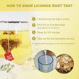 FullChea Licorice Root Tea Bags 40 Teabags 2g/bag Licorice Root Herbal Tea