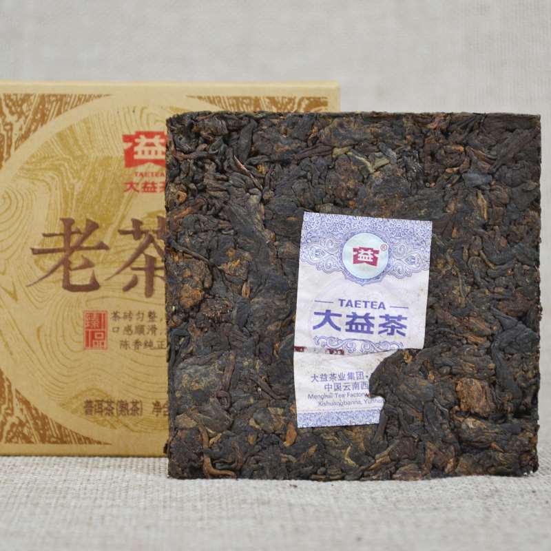 Yunnan Menghai Dayi Pu-erh Lao Cha Tou * 2014 Brick Ripe Puer Tea Brick 100g