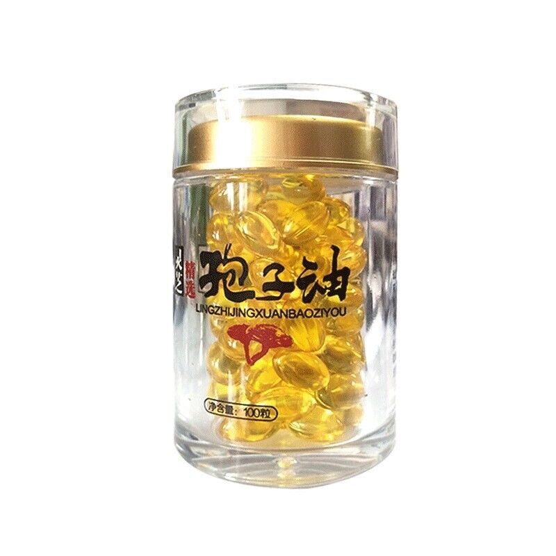 100% ORGANIC REISHI SPORE EXTRACT OIL 500mg x 200 Softgels NEW ! Main image