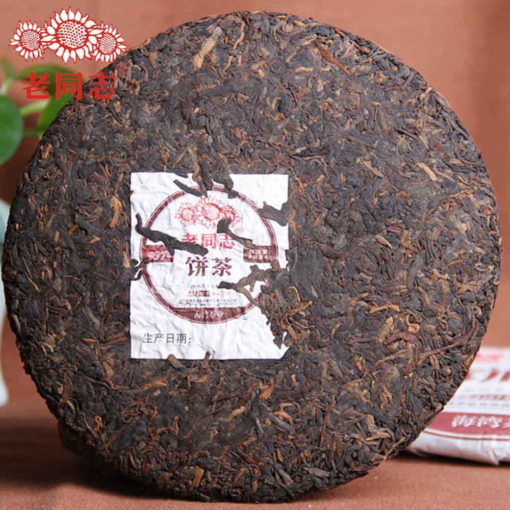 Shu Puer yr HaiWan 9978 Batch 181 LaoTongZhi Old Comrade Ripe Puer Tea Cake