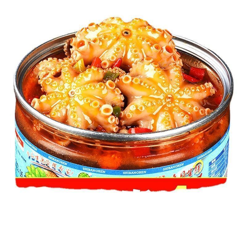 Octopus Big Head Instant Konserven Spicy Seafood Chinese Snack NEW