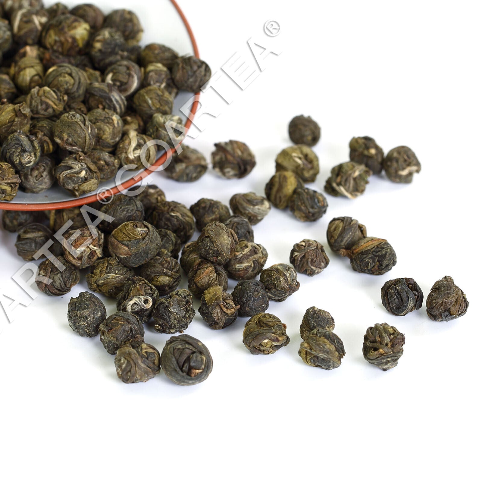 GOARTEA 250g Premium Jasmintee Jasmine Dragon Pearl Green Tea Jasmin Grüner Tee