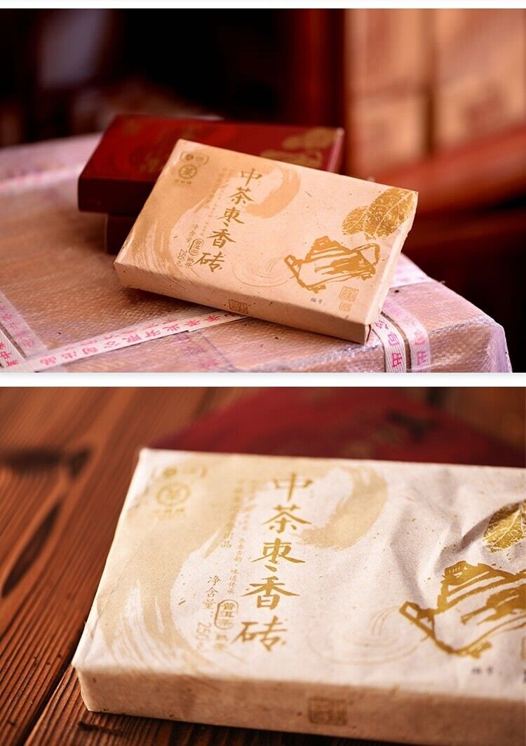 CHINATEA Jujube Fragrant Brick Pu'er Tea Ripe Puer Yunnan Zhong Cha 250g