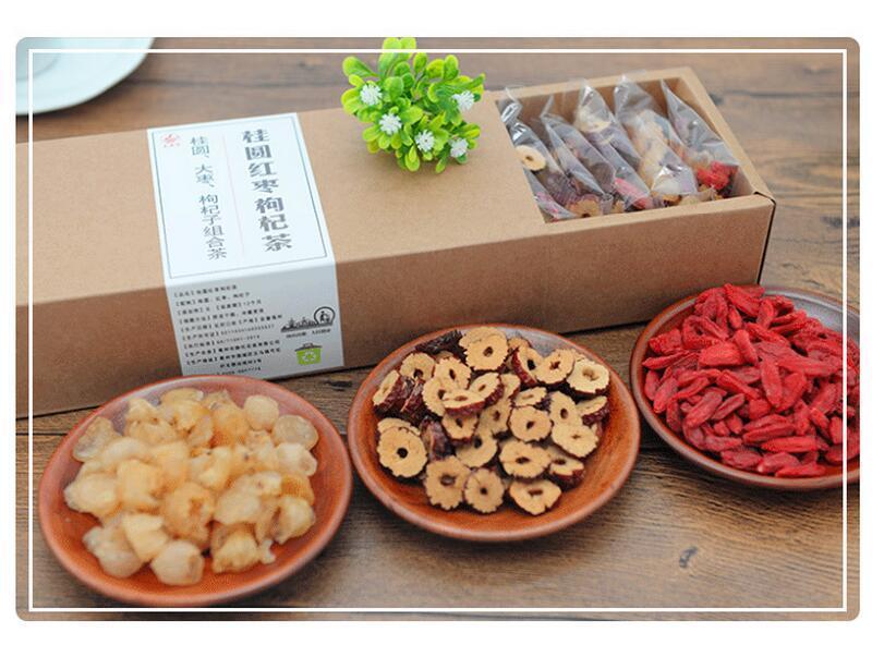 Herbal Tea Bags Longan+Jujube+Lycii A Mixed Grade Dried Assorted Herbal Tea