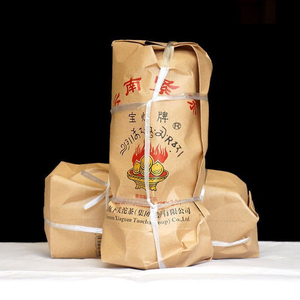 Yun Nan Jin Cha * Xiaguan Baoyan Toucha Raw Mushroom Tuo Puer Tea 250g
