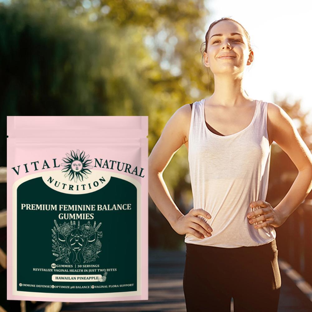 60Pcs Vital Source Feminine Balance Gummies,Support Women's Health&Wellness-Best