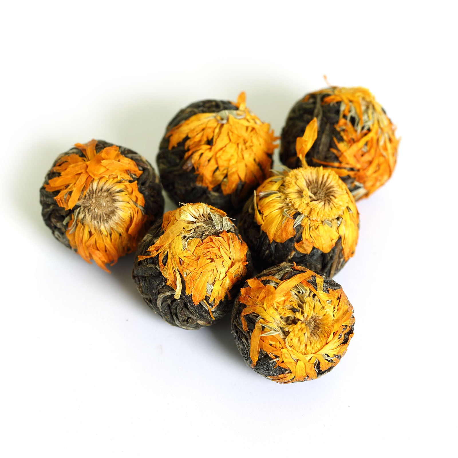 HELLOYOUNG Calendula Officinalis Yunnan puer Pu'er Puerh Tea Raw Ball Tuo
