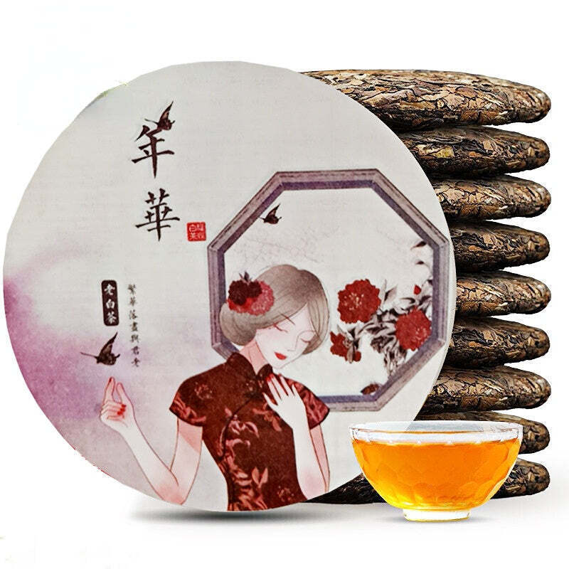 350g Fuding White Tea Shoumei Premium White Tea Cake Organic Old Tree White Tea Main image