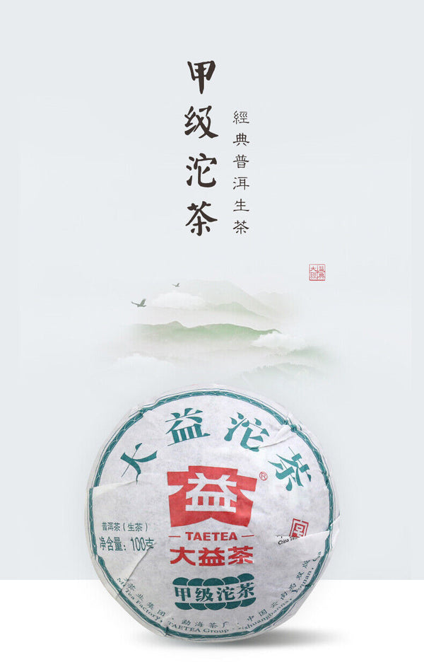 Classic Raw Pu'er Tea Jia Ji TuoCha Menghai TAETEA Dayi Tea Raw Pu-erh 500g