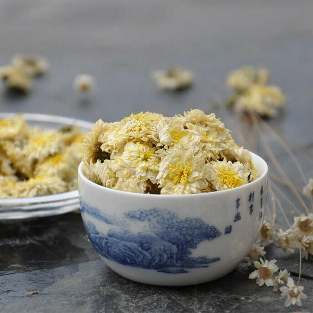 Organic Premium Huang Shan Tribute White Chrysanthemum Tea Dried Flower Tea 250g Secondary image