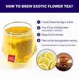 FullChea - 20 pcs Egyptian Blue Lotus Flower Tea Bags Premium Lotus Herba Tea