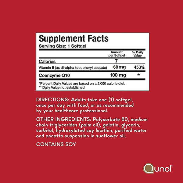 Qunol Ultra CoQ10 100mg 90 Softgels NEW SEALED EXP 2/26 Heart Health Antioxidant